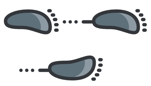 footsteps icon